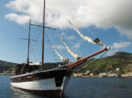 Panaria sailing in Lipari